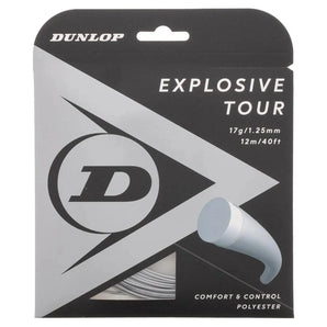 Silver - Explosive Tour Silver 17G Tennis String-Strings-Dunlop-93427-DEFAULT-L-Tennis Express