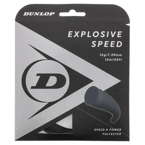 Explosive Speed Black 16G Tennis String-Strings-Dunlop-93438-DEFAULT-L-Tennis Express