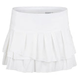 Women's Wavy Pleat Tier Tennis Skort-Apparel-Lucky In Love-93558-110_WHITE-L-Tennis Express