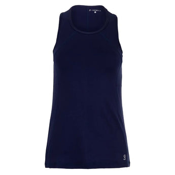 Women's UV Tennis Tank-Apparel-Sofibella-94199-NAVY-L-Tennis Express
