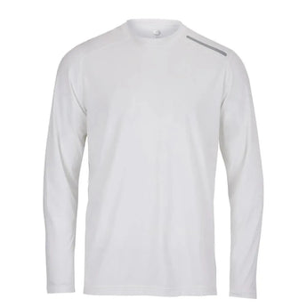 Men's Jet Tee Long Sleeve Tennis Top-Apparel-BloqUV-94322-WHITE-L-Tennis Express