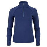 Women's Mock Zip Tennis Top-Apparel-BloqUV-94389-NAVY-L-Tennis Express