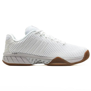 Women's Hypercourt Express 2 Indoor Pickleball Shoes Bright White and Gum-Footwear-K-Swiss-94397-954F24-1-Tennis Express