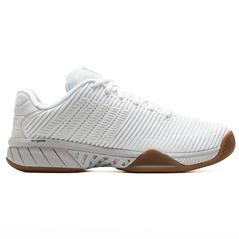 Women's Hypercourt Express 2 Indoor Pickleball Shoes Bright White and Gum-Footwear-K-Swiss-94397-954F24-1-Tennis Express