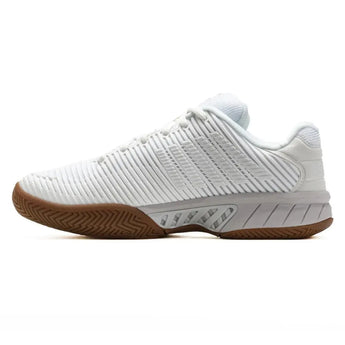 Women's Hypercourt Express 2 Indoor Pickleball Shoes Bright White and Gum-Footwear-K-Swiss-94397-954F24-2-Tennis Express