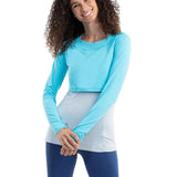 Women's Tennis Crop Top-Apparel-BloqUV-94397-LT_TURQUOISE-L-Tennis Express