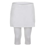 Women's Tennis Capri Skort-Apparel-BloqUV-94403-WHITE-L_872a6460-6a68-4738-b7a8-c156249a0a87-Tennis Express