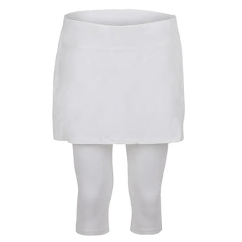 Women's Tennis Capri Skort-Apparel-BloqUV-94403-WHITE-L_872a6460-6a68-4738-b7a8-c156249a0a87-Tennis Express
