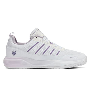 Women's Ultra Court Pickleball Shoes White and Orchid Hush,Footwear,K-Swiss,,,Tennis Express,94405-143U26-1
