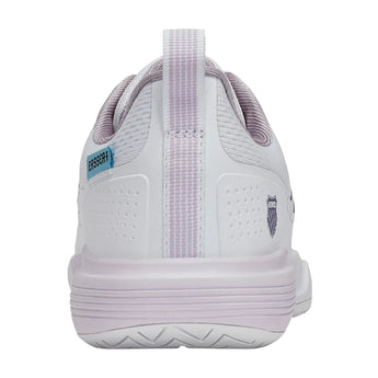 Women's Ultra Court Pickleball Shoes White and Orchid Hush,Footwear,K-Swiss,,,Tennis Express,94405-143U26-4