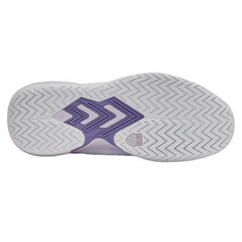 Women's Ultra Court Pickleball Shoes White and Orchid Hush,Footwear,K-Swiss,,,Tennis Express,94405-143U26-5