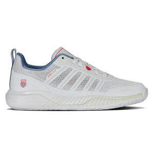 Women's Ultra Court Pickleball Shoes White and Faded Denim-Footwear-K-Swiss-94405-163S25-1_7f7fe944-52f3-4c02-8deb-79cc82ca3a67-Tennis Express