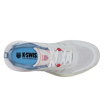 Women's Ultra Court Pickleball Shoes White and Faded Denim-Footwear-K-Swiss-94405-163S25-3_f96e7035-8026-4d2d-97a7-05cda15ef5b7-Tennis Express