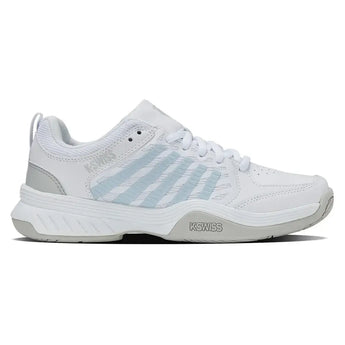 Women's Court Express 2 Tennis Shoes White and Ballad Blue-Footwear-K-Swiss-94428-117F25-1-Tennis Express