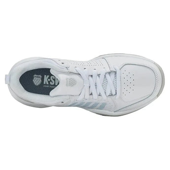 Women's Court Express 2 Tennis Shoes White and Ballad Blue-Footwear-K-Swiss-94428-117F25-5-Tennis Express