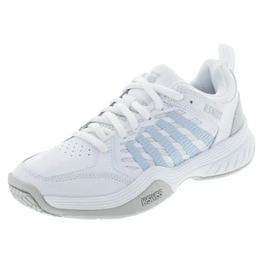 Women's Court Express 2 Tennis Shoes White and Ballad Blue-Footwear-K-Swiss-94428-117F25copy-Tennis Express