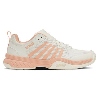 Women's Court Express 2 Tennis Shoes Egret and Peach Parfait,Footwear,K-Swiss,,,Tennis Express,94428-150U26-1