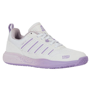 Women's Ultra Court Padel Shoes White and Orchid Hush,Footwear,K-Swiss,White/Orchid Hush,5,Tennis Express,94436-160F26