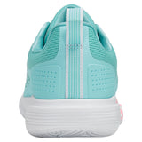 Women's Ultra Court Padel Shoes Soft Neon Blue and White-Footwear-K-Swiss-94436-411-4-Tennis Express