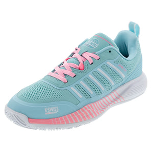 Women's Ultra Court Padel Shoes Soft Neon Blue and White-Footwear-K-Swiss-5-SOFT_NEON_BLUE/WHITE, [current_file_name-Tennis Express