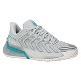 Women's Ultrashot 4 Tennis Shoes Glacier Gray and Baltic,Footwear,K-Swiss,Glacier Gray/Baltic,5,Tennis Express,94437-019F26