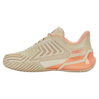 Women's Ultrashot 4 Tennis Shoes Whitecap Gray and Peach Parfait-Footwear-K-Swiss-94437-076U26-2-Tennis Express