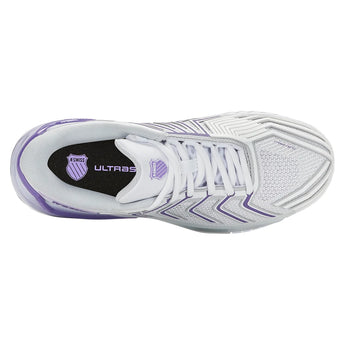 Women's Ultrashot 4 Tennis Shoes White and Lunar Rock-Footwear-K-Swiss-94437-147-3-Tennis Express