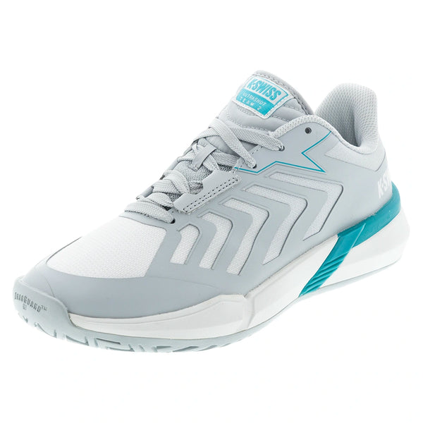 Women's Ultrashot Team 2 Tennis Shoes Glacier Gray and Bland de Blanc,Footwear,K-Swiss,Glacier Gray/Bland de Blanc,5,Tennis Express,94598-091F26copy