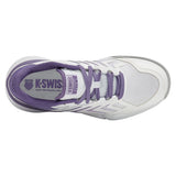 Women's Ultrashot Team 2 Tennis Shoes White and Purple Haze-Footwear-K-Swiss-94598-149-3-Tennis Express