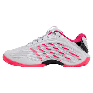 Women's Hypercourt Express 3 Tennis Shoes White and Shocking Pink
