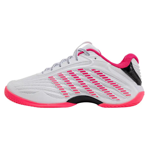 Women's Hypercourt Express 3 Tennis Shoes White and Shocking Pink