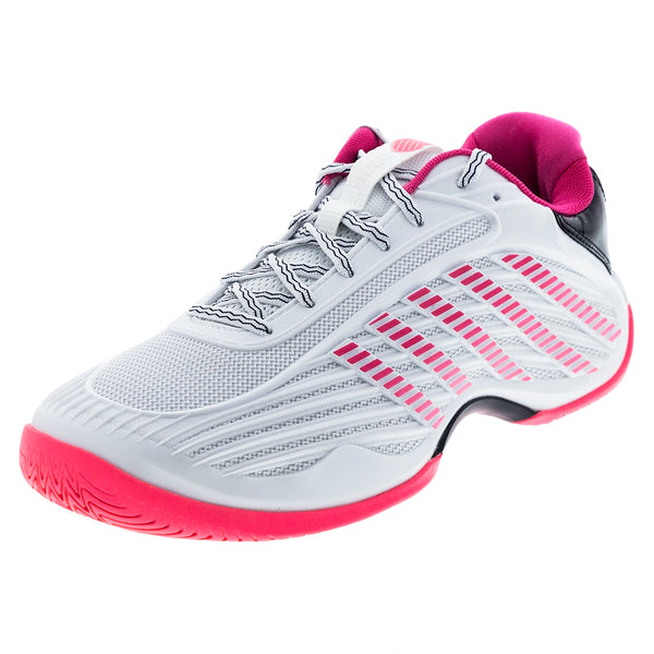 Women's Hypercourt Express 3 Tennis Shoes White and Shocking Pink,Footwear,K-Swiss,White/Shocking Pink,10,Tennis Express,94603-103copy