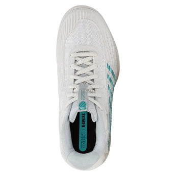 Women's Hypercourt Express 3 Tennis Shoes Blanc de Blanc and Glacier Gray,Footwear,K-Swiss,,,Tennis Express,94603-110F26-3