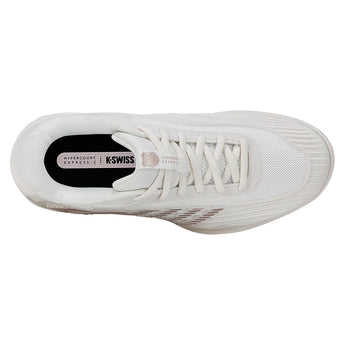 Women's Hypercourt Express 3 Tennis Shoes Blanc de Blanc and Rose Gold,Footwear,K-Swiss,,,Tennis Express,94603-118-3