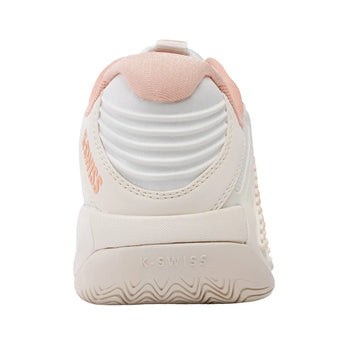 Women's Hypercourt Express 3 Tennis Shoes Egret and Peach Parfait,Footwear,K-Swiss,,,Tennis Express,94603-150U26.4