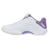 Women's Hypercourt Express 3 Tennis Shoes White and Purple Haze-Footwear-K-Swiss-94603-160-2-Tennis Express