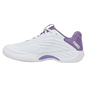 Women's Hypercourt Express 3 Tennis Shoes White and Purple Haze-Footwear-K-Swiss-94603-160-2-Tennis Express