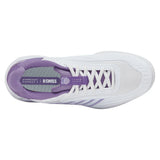 Women's Hypercourt Express 3 Tennis Shoes White and Purple Haze-Footwear-K-Swiss-94603-160-3-Tennis Express