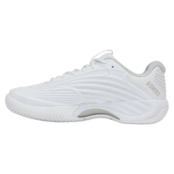 Women's Hypercourt Express 3 Tennis Shoes White and Dawn Blue-Footwear-K-Swiss-94603-162-1-Tennis Express