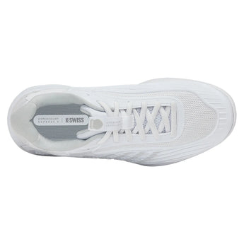 Women's Hypercourt Express 3 Tennis Shoes White and Dawn Blue-Footwear-K-Swiss-94603-162-3-Tennis Express