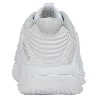 Women's Hypercourt Express 3 Tennis Shoes White and Dawn Blue-Footwear-K-Swiss-94603-162-4-Tennis Express