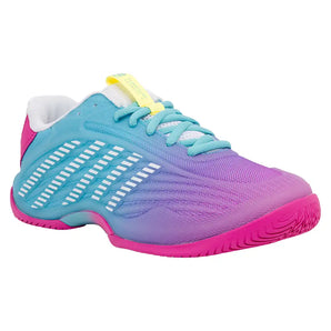 Women's Hypercourt Express 3 Tennis Shoes Neon Pink and Neon Blue,Footwear,K-Swiss,10,,Tennis Express,94603-672-y