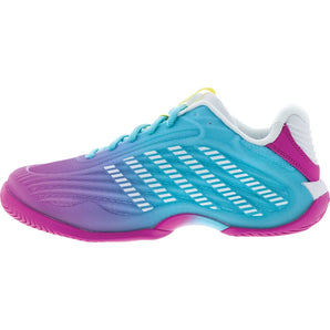 Women's Hypercourt Express 3 Tennis Shoes Neon Pink and Neon Blue, K-Swiss, Tennis Express, 94603-672F26-1