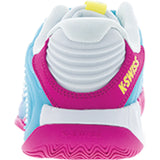 Women's Hypercourt Express 3 Tennis Shoes Neon Pink and Neon Blue, K-Swiss, Tennis Express, 94603-672F26-3