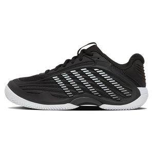 Women's CLAY Court Hypercourt Express 3 D Width Tennis Shoes Black and White, K-Swiss, Tennis Express, 94604-002F26-1
