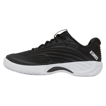 Women's CLAY Court Hypercourt Express 3 D Width Tennis Shoes Black and White, K-Swiss, Tennis Express, 94604-002F26-3