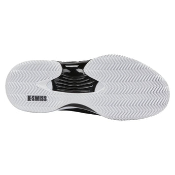 Women's CLAY Court Hypercourt Express 3 D Width Tennis Shoes Black and White, K-Swiss, Tennis Express, 94604-002F26-6