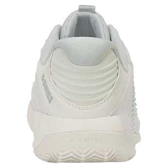 Women's CLAY Court Hypercourt Express 3 Tennis Shoes Blanc de Blanc and Glacier Gray,Footwear,K-Swiss,,,Tennis Express,94604-110-4