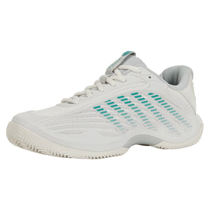 Women's CLAY Court Hypercourt Express 3 Tennis Shoes Blanc de Blanc and Glacier Gray,Footwear,K-Swiss,Blanc de Blanc/Glacier Gray,5,Tennis Express,94604-110