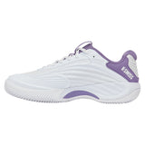 Women's Hypercourt Express 3 Clay Tennis Shoes White and Purple Haze-Footwear-K-Swiss-94604-149-2-Tennis Express